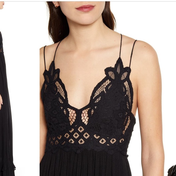 Free People Adella Maxi Slip Lace Dress size Large - Picture 3 of 7